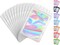 100 Pcs Resealable Holographic Mylar Bags – 3.5x6.3 Inch Smell-Proof Pouches with Clear Window, Zipper Seal Storage for Small Business Packaging, Jewelry, Cookies, and Coffee Samples (White)